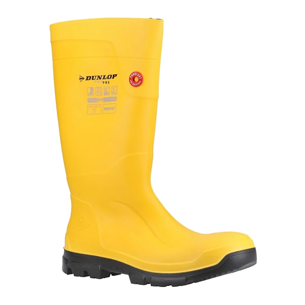 Dunlop Unisex Adult Purofort FieldPRO Säkerhetsstövlar 7 Yellow/Black 7 UK