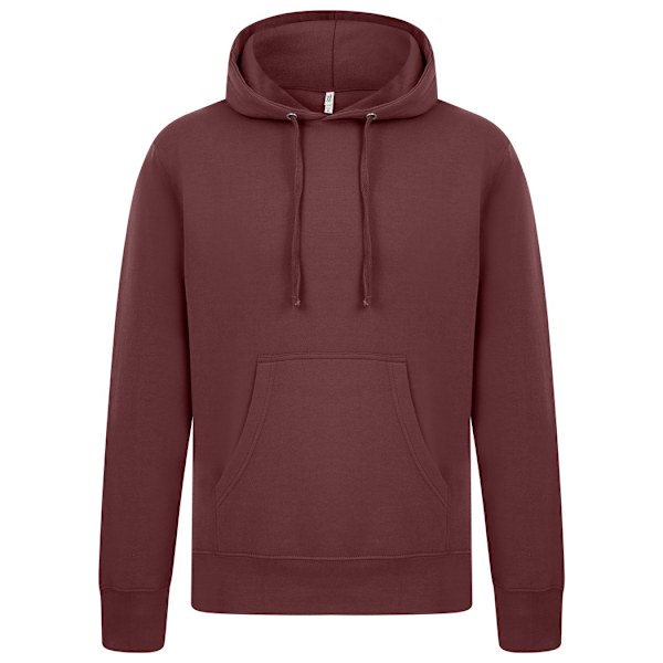 Casual Classics Herr Ringspun Bomulls Hoodie 3XL Mörkröd Maroon 3XL