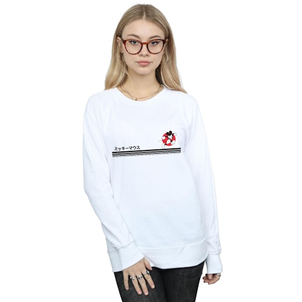 Disney Dam/Kvinnor Mickey Mouse Löpartröja S Vit White S