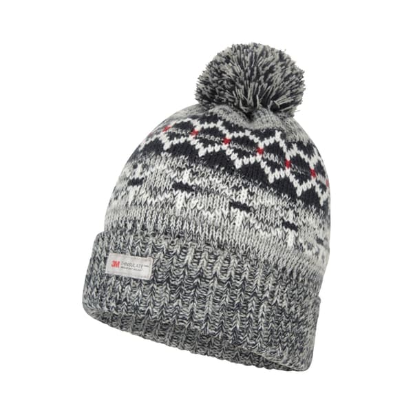 Mountain Warehouse Herr Fair Isle Thinsulate Beanie One Size Marinblå Navy One Size