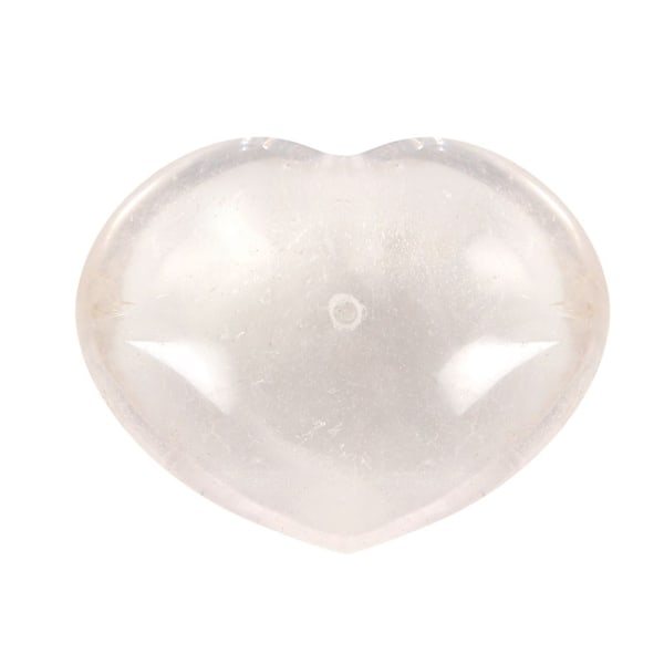 Something Different Clear Quartz Crystal Heart Rökelsehållare White One Size