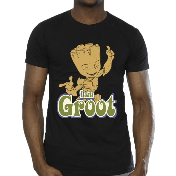 Guardians Of The Galaxy Mens Groot Dancing T-Shirt XL Svart Black XL
