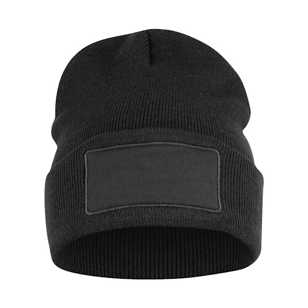 Clique Unisex Vuxen Hubert Patch Beanie One Size Svart Black One Size