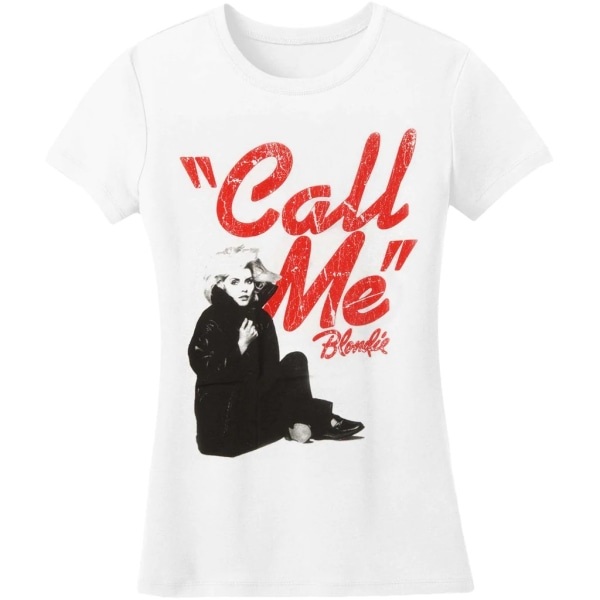 Blondie Dam/Ladies Call Me Cotton T-shirt XL Vit White XL