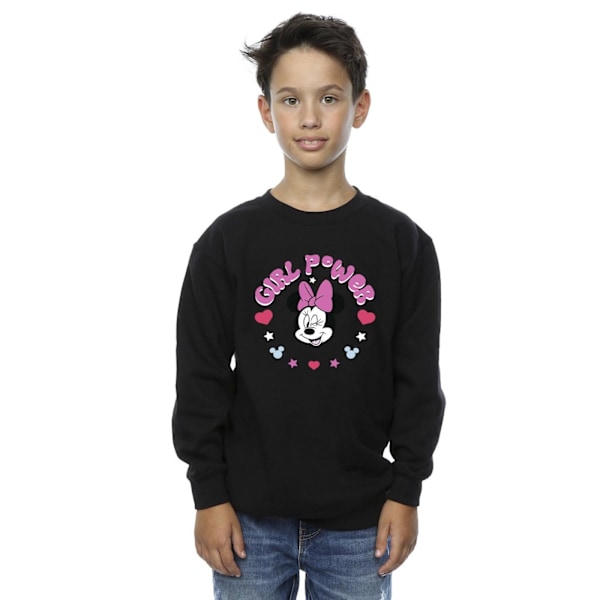 Disney Boys Minnie Mouse Girl Power Sweatshirt 5-6 år Svart Black 5-6 Years