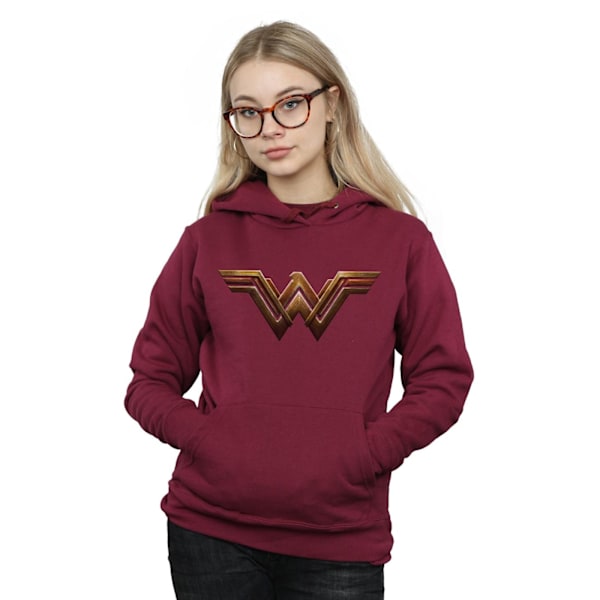 DC Comics Dam/Kvinnor Justice League Film Wonder Woman Emblem Burgundy M