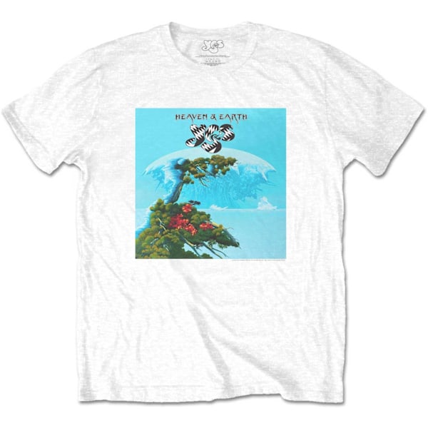 Yes Unisex Vuxen Heaven & Earth Bomull T-Shirt M Vit White M