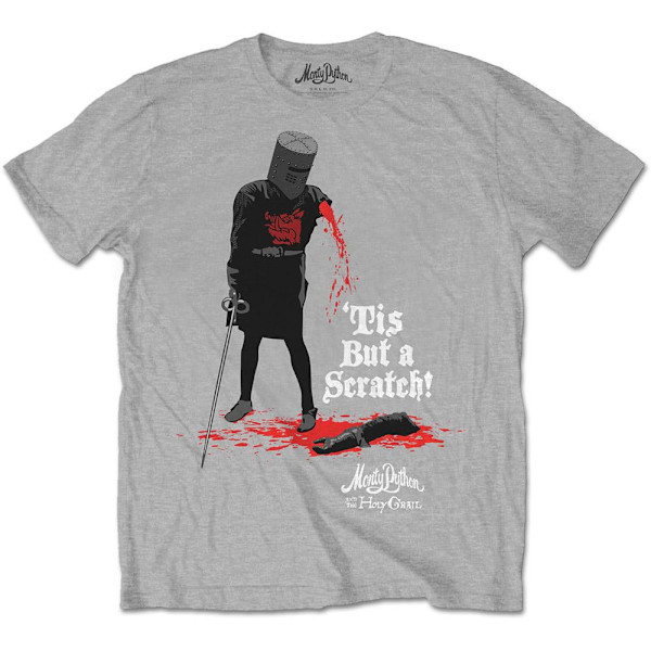 Monty Python Unisex Vuxen Tis But A Scratch T-Shirt M Grå Grey M