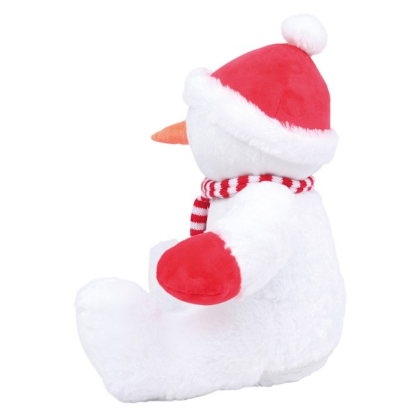 Mumbles Zipped Snowman Plyschleksak En Storlek Vit/Röd White/Red One Size