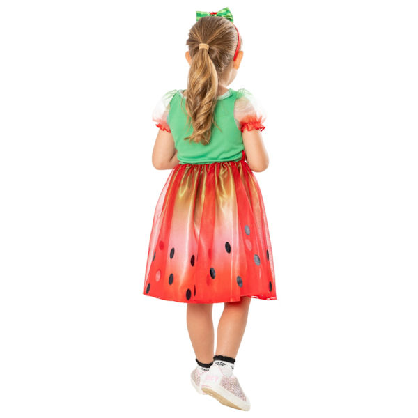 Cocomelon flickklänning för flickor 3-4 år röd/grön/svart Red/Green/Black 3-4 Years