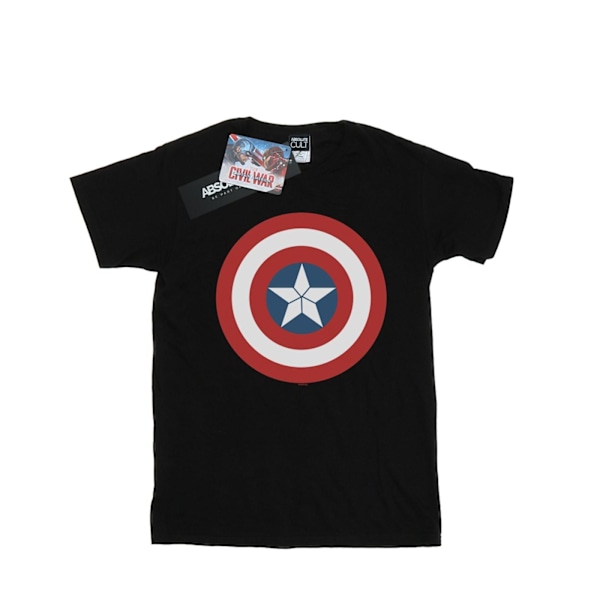 Marvel Boys Captain America Civil War Shield T-Shirt 5-6 år Black 5-6 Years