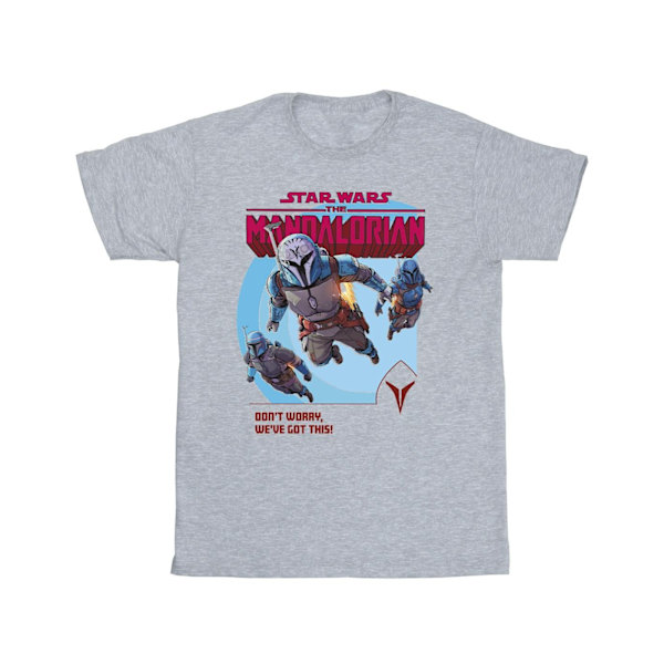 Star Wars Girls The Mandalorian We´ve Got This Bomull T-shirt 5 Sports Grey 5-6 Years