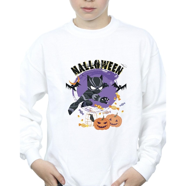 Marvel Boys Black Panther Halloween Sweatshirt 12-13 År Vit White 12-13 Years