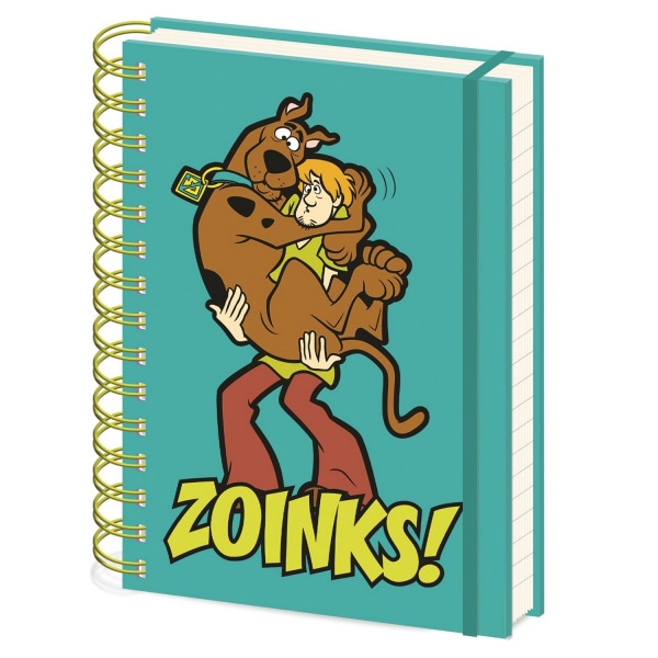 Scooby Doo Zoinks A5 Wirebound Notebook One Size Turkos Turquoise One Size