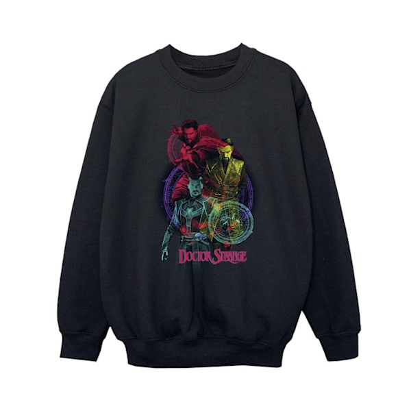 Marvel Boys Doctor Strange Rainbow Sweatshirt 3-4 år Svart Black 3-4 Years