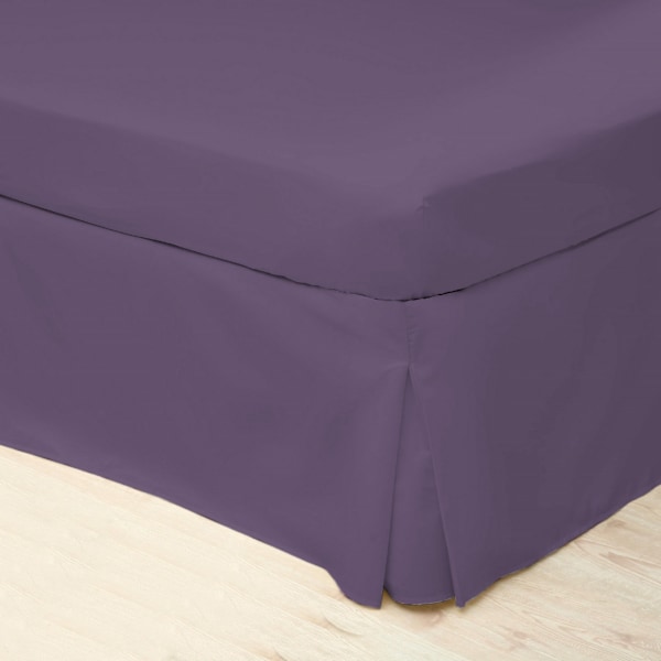 Belledorm Easycare Percale Platform Valance Superking Mauve Mauve Superking