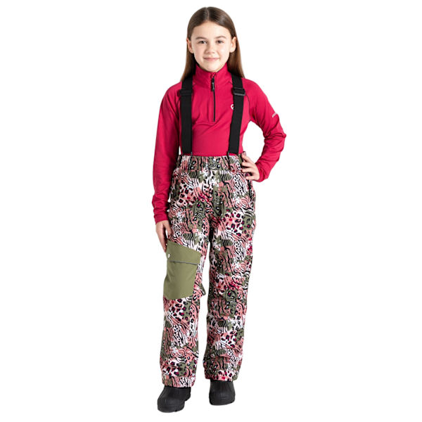 Dare 2B Barn/Kids Pow Leopard Print Skidbyxor 5-6 År Olivine Green 5-6 Years