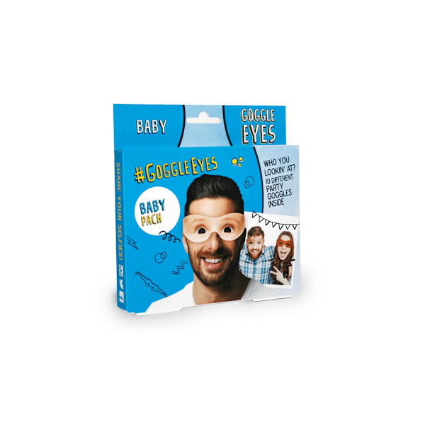 Goggle Eyes Baby Mask (10-pack) One Size Blå Blue One Size