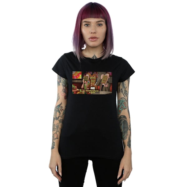 Scoobynatural Dam/Kvinnor Övernaturliga Snacks Bomull T-shirt Black S