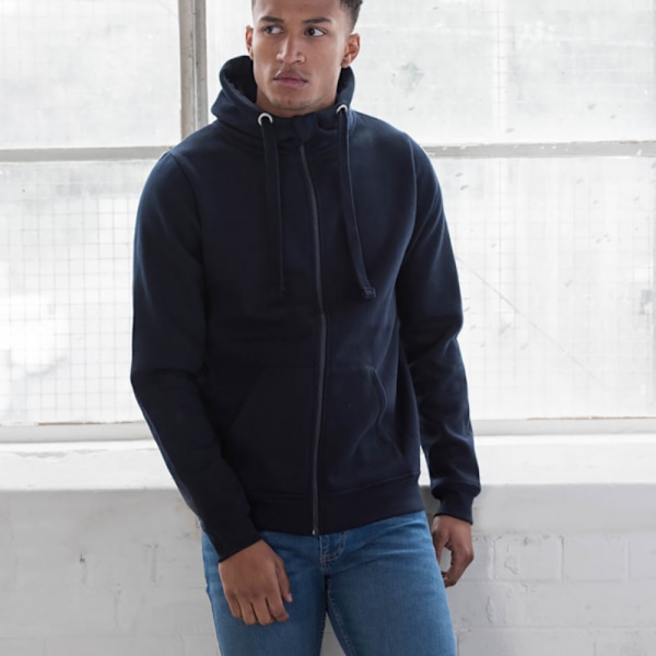 AWDis Just Hoods Mens Graduate Heavyweight Full Zip Hoodie L Ne New French Navy L