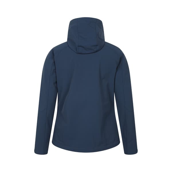Mountain Warehouse Dam/Dam Retreat Packbar Soft Shell Jacka Navy 10 UK