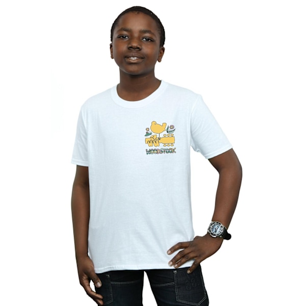 Woodstock Boys Breast Logo T-Shirt 9-11 år Vit White 9-11 Years