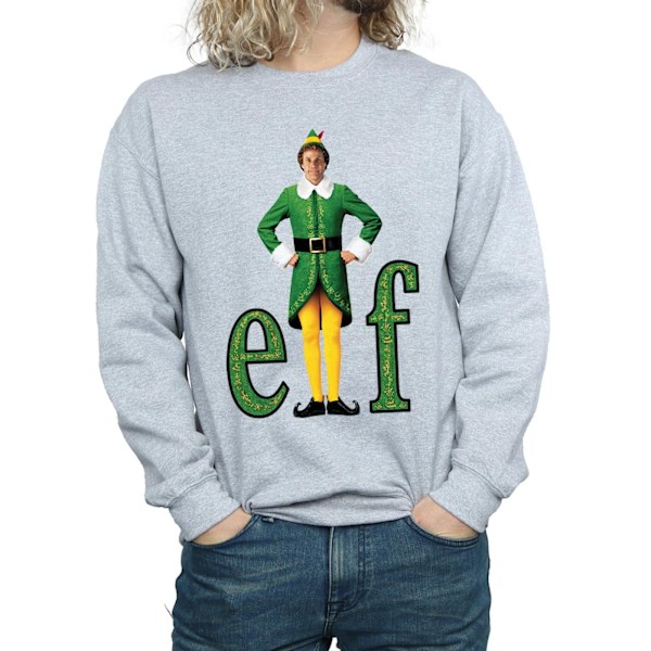 Elf Herr Buddy Logotyp Sweatshirt 3XL Sports Grey Sports Grey 3XL