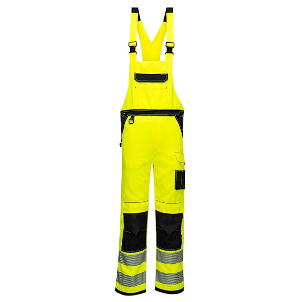 Portwest Herr PW3 Hi-Vis Byxa Och Haklapp Overall S Gul/Svart Yellow/Black S