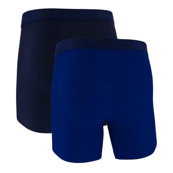 Under Armour Herr Tech Boxer Briefs (2-pack) M Grå Blåmelerad Grey Blue Marl M