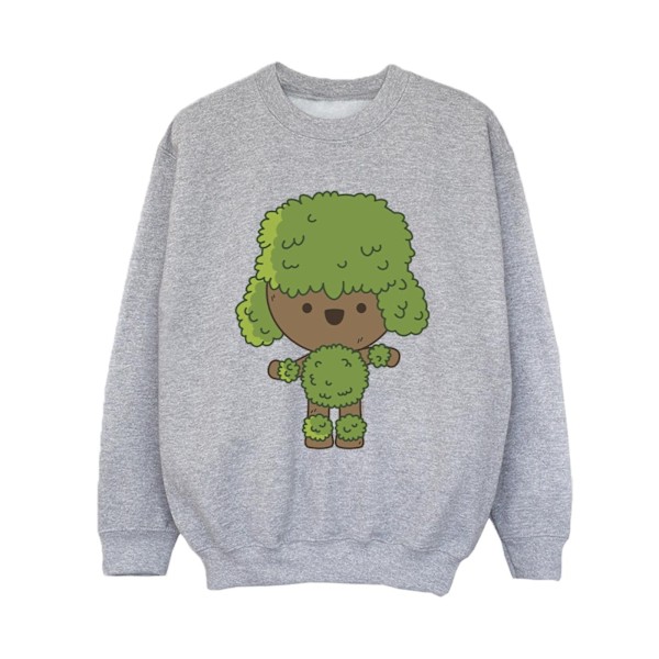 Marvel Boys I Am Groot Chibi Dance Sweatshirt 7-8 år Sport Sports Grey 7-8 Years