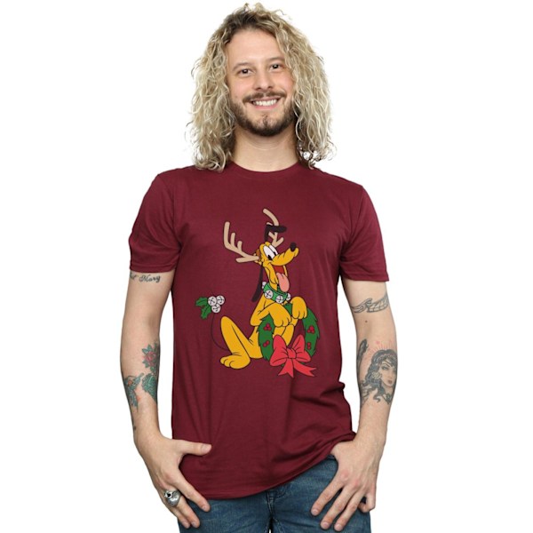 Disney Herr Pluto Jul Ren T-shirt L Bourgogne Burgundy L
