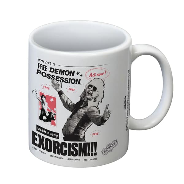 Beetlejuice Exorcism Mugg En Storlek Vit White One Size