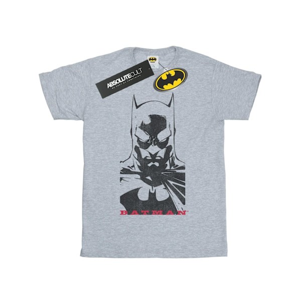 DC Comics Girls Batman Solid Stare Bomull T-shirt 12-13 år S Sports Grey 12-13 Years