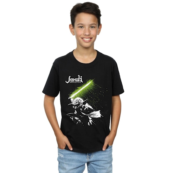 Star Wars Boys Yoda Jedi Master T-shirt 12-13 år Svart Black 12-13 Years