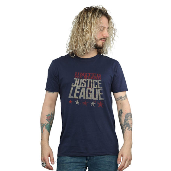 DC Comics Justice League Movie United We Stand T-shirt XXL Navy Blue XXL