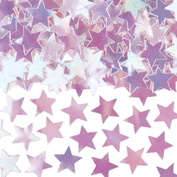 Amscan Metallic Stardust Confetti One Size Rosa Pink One Size