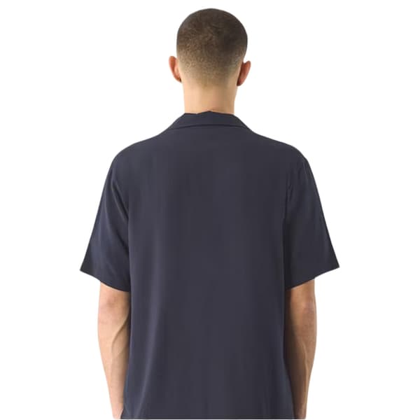 Pretty Green Herr Regular Kortärmad Skjorta M Marinblå Navy M