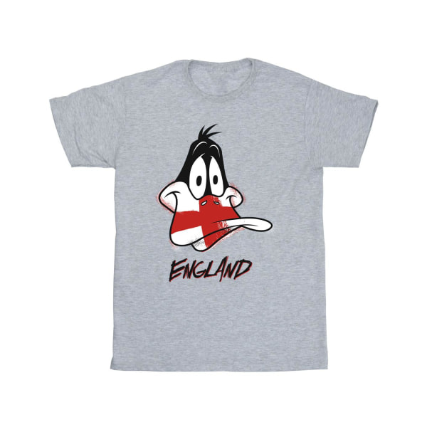 Looney Tunes Boys Daffy England Face T-shirt 12-13 år Sport Sports Grey 12-13 Years