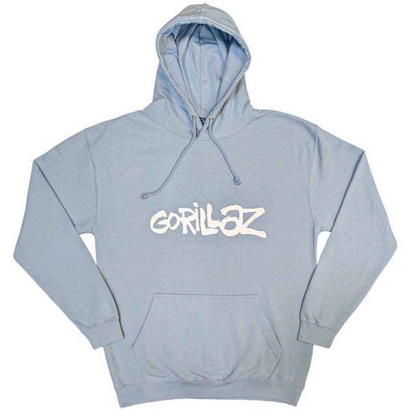 Gorillaz Unisex Adult Cracker Island Pullover Hoodie L Light Blå Light Blue L