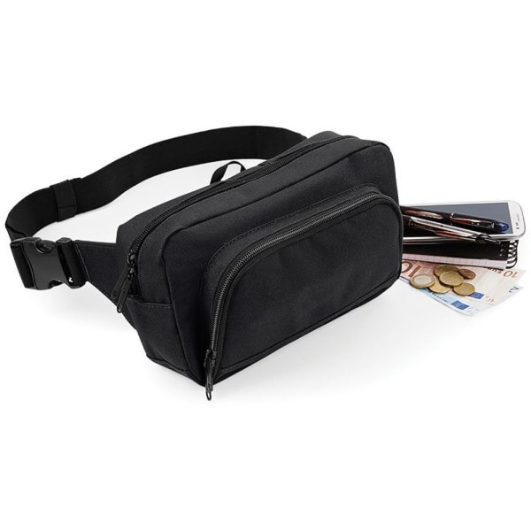 BagBase Organizer Bälte / Waistpack Bag (2,5 liter) One Size Bl Black One Size