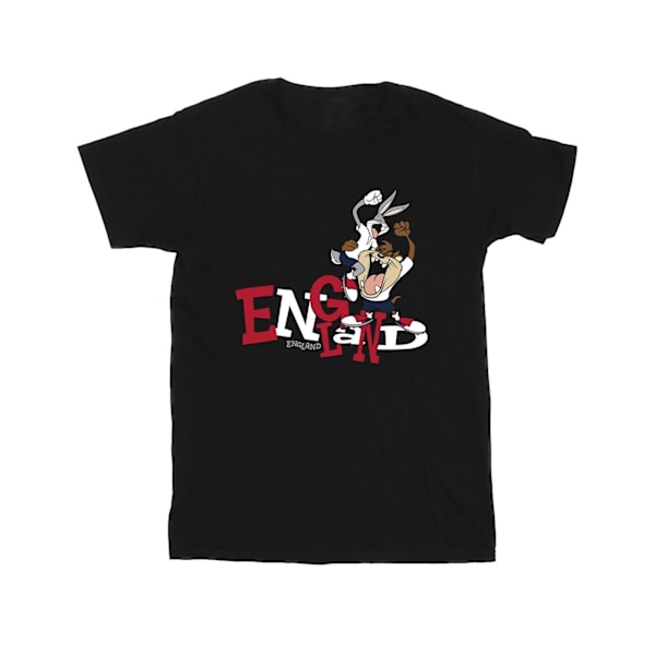 Looney Tunes Boys Bugs & Taz England T-shirt 12-13 år Svart Black 12-13 Years