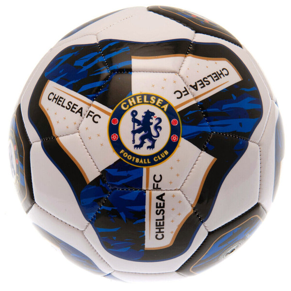 Chelsea FC Tracer PVC Football 5 Svart/Blå/Vit Black/Blue/White 5