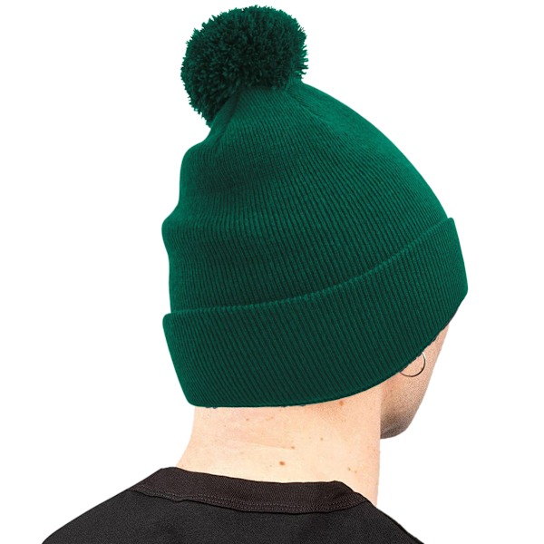 Beechfield Original Pom Pom Beanie One Size Bottle Green Bottle Green One Size