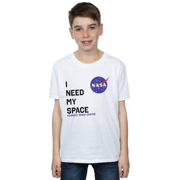 NASA Boys I Need My Space T-shirt 5-6 år Vit White 5-6 Years