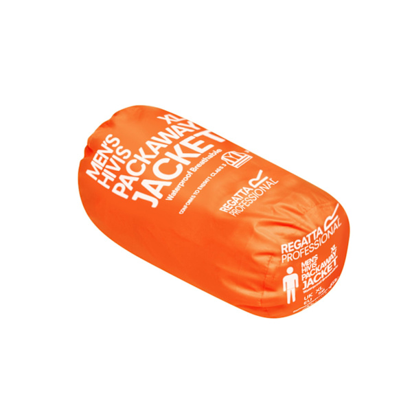 Regatta Professional Unisex Vuxen Hi-Vis Packaway Reflex Ja Orange L