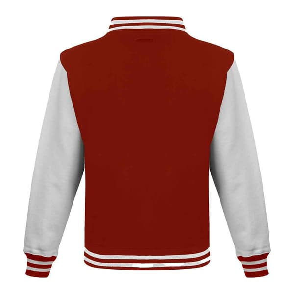 Awdis Unisex Vuxen Varsity Jacka S Eldröd/Vit Fire Red/White S