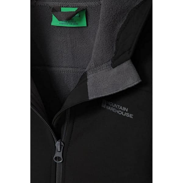 Mountain Warehouse Exodus Vattenavvisande Softshelljacka för Barn Black 11-12 Years