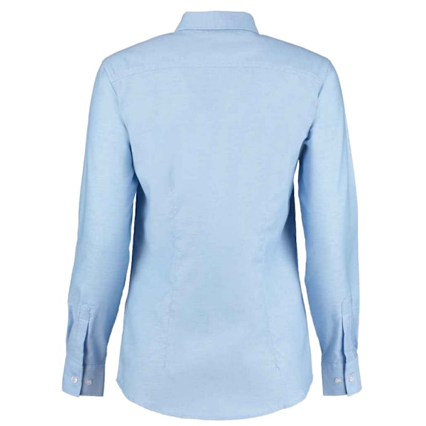 Kustom Kit Dam/Dam Workplace Långärmad Oxford Blus 22 Light Blue 22 UK