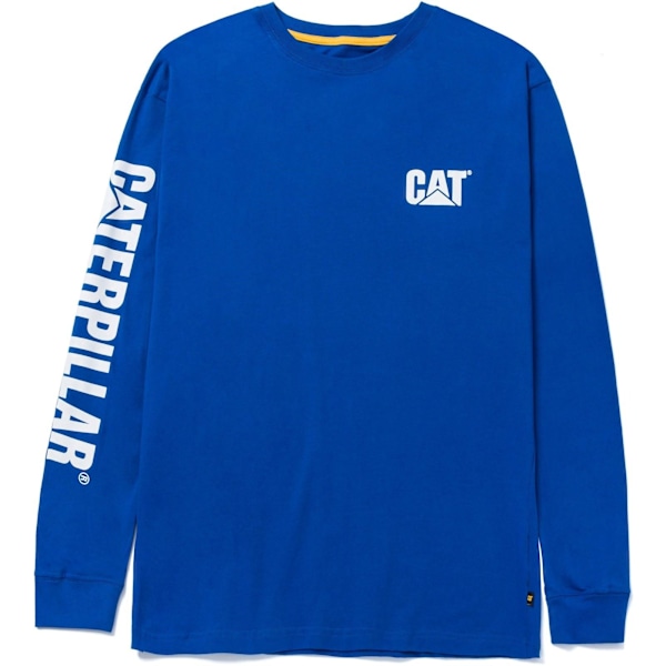 Caterpillar Mens Trademark Banner Long-Sleeved T-Shirt 3XL Memp Memphis Blue 3XL