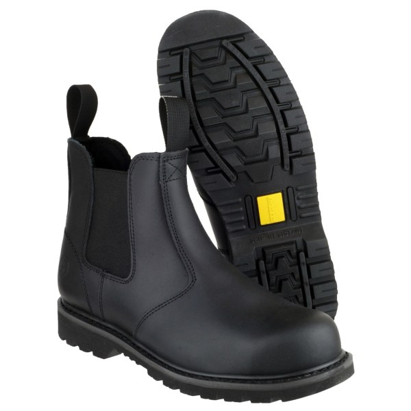 Amblers Unisex Steel FS5 Pull-On Dealer Boot / Damkänga för män Black 11 UK